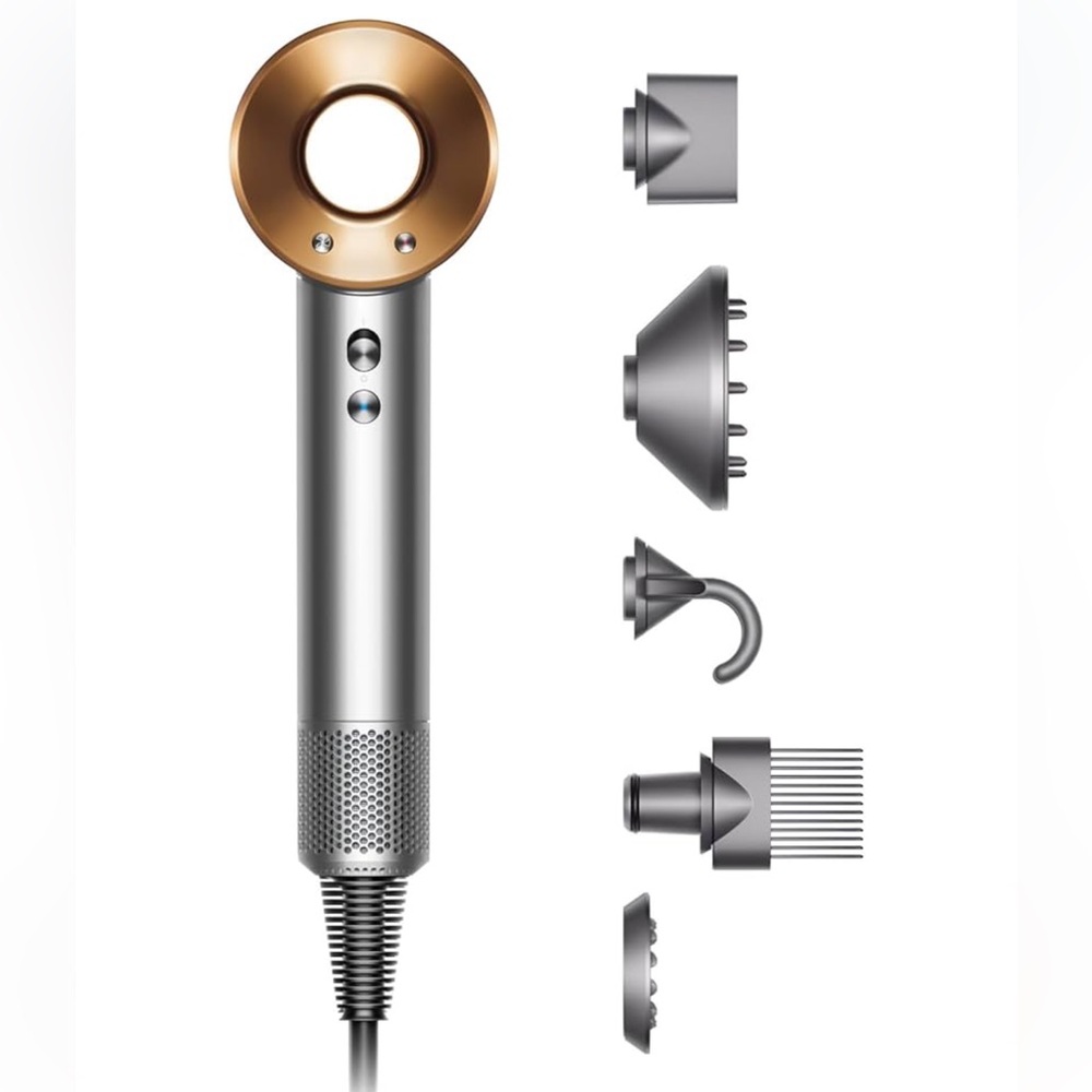 Dyson Supersonic Hair Dryer - Nickel/ Copper - with Case!
